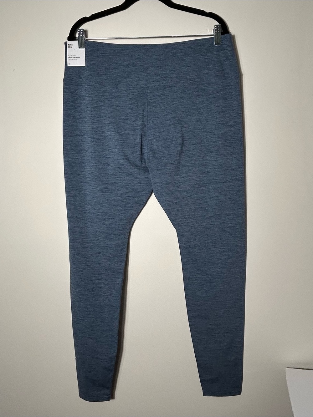 New Nike One Leggings Womens XXL Tall Blue Stretch Activewear Tight Training - Picture 11 of 13